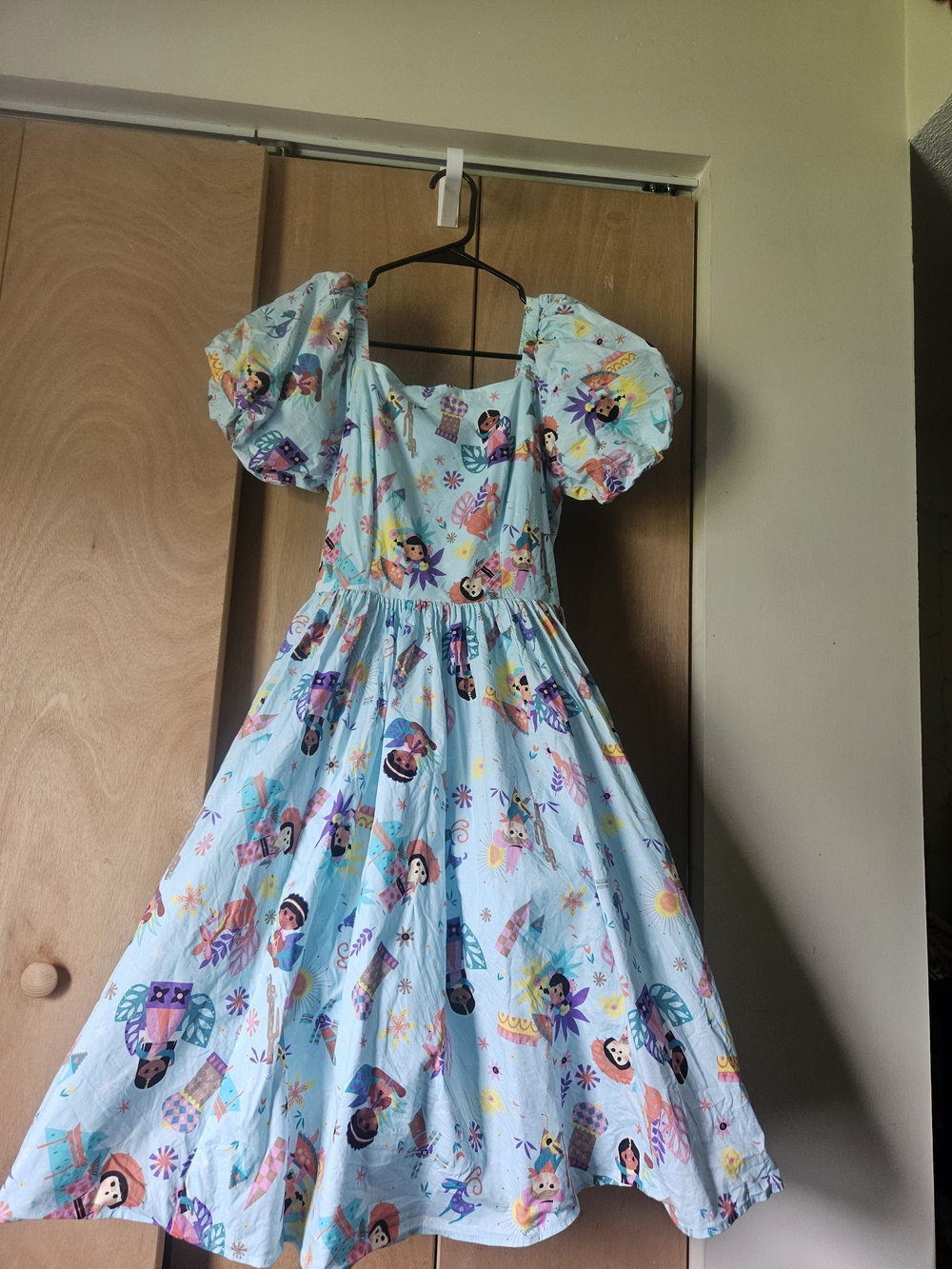 Disney Parks Dress Shop It's A Small World Dress With Puff Sleeves